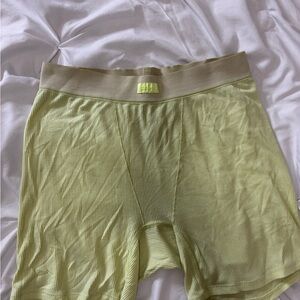 SKIMS Light Green Athletic Shorts